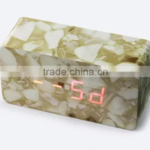 Personalized Wooden LED Alarm Clock, Mini Design Voice Controlling LED Digital Clock thumbnail-4