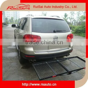 2" Hitch Mount Cargo Carrier Luggage Rack Basket Hauler Truck UTV Farm Utility 500# thumbnail-1