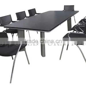 Modern Small Round Melamine Office Meeting Table (SZ-MT123) thumbnail-4