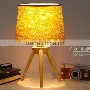 Wooden LED Table Lamp Wood LED Table Light JK-879-07 Modern Design Wooden Curving Series Table Lamp thumbnail-2