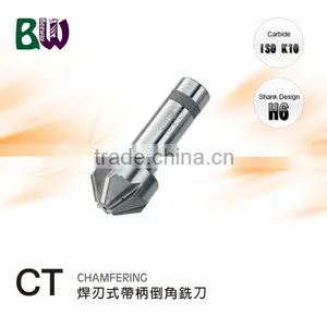 Brazed Tungsten Carbide Chamfering Milling Cutters For Face Milling thumbnail-1