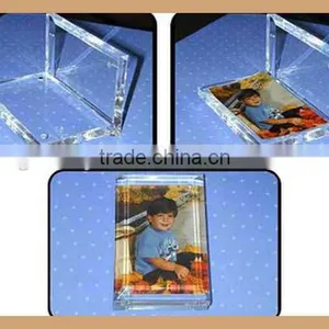 Customize Magnetic Acrylic Frame , Magnet Connecting Acrylic Photo Frame for Wedding Memorial thumbnail-6