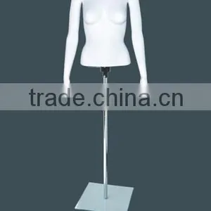 Plastic White Upper-body Mannequin no Head Window Show Top Sale Factory thumbnail-1
