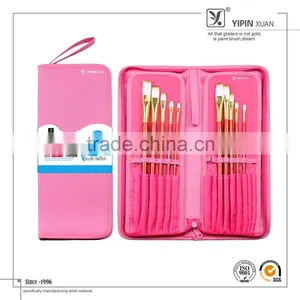 Hot Sell 10pcs Nylon Hair Artist Paint Brushes thumbnail-1