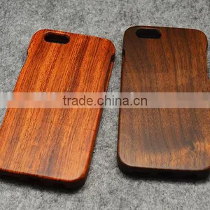 Handmade Natural Genuine Bamboo Wooden Case Mobile Backing Shell Case Cover for IPhone 5/5s 6 6plus thumbnail-2