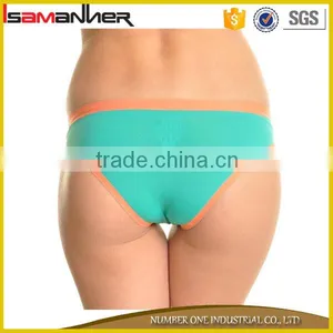 Colorful Low Waist 100% Cotton Ladies Women Sexy Erkek c String Tanga thumbnail-2