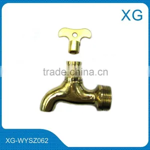Brass Lockable Water Faucet/Brass Outdoor Water Bibcock/brass Ball Water Tap/garden Lock Water Faucet/Copper Lock Water Faucet thumbnail-1