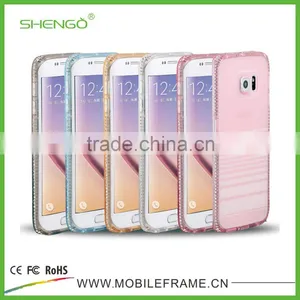 Colorful TPU Case for Samsung Galaxy S6 Edge With Diamond thumbnail-1