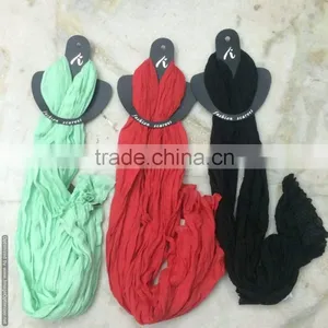 HOT SUMMER COTTON CRINKLE STOLES thumbnail-3
