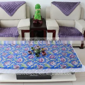 Gold Coatedand Printed Transparent Pvc Tablecloth thumbnail-3