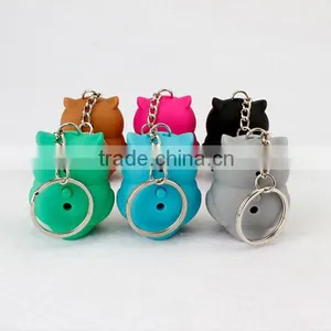 Plastic LED Owl Keychains With Sound thumbnail-3
