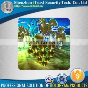 Hot Sell Cheap Tamper Proof Custom Logo Hologram 3D Mirror Lens Cat Eye Sticker thumbnail-4