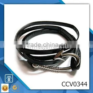 Diy Beads Bracelet Fashion Bangle Anchor Nautical Men's Rope Bracelet Leather Bracelet Supplier thumbnail-1