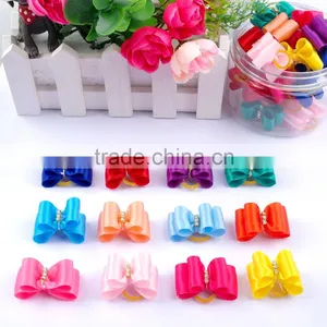 Multi Color Handmade Grooming Bows Wholesale Dog Hair Bows thumbnail-1