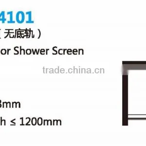 8mm Sliding Door Glass Cubicle 3-Doors Folding Shower Screen(KD4101) thumbnail-2
