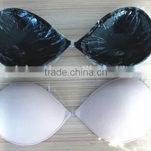 Black Piped Invisible Bra Girls Sexy Breathable Nipple Bra Wireless Sponge Bra thumbnail-5