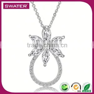 Wholesale Silver Cubic Zirconia Jewelry Set thumbnail-3