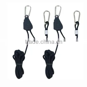 Grow Light Reflector Hanger Heavy Duty Rope Ratchet Hydroponic Plant Hanger thumbnail-1
