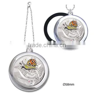 Unique Design Folded Makeup Mirror Shine Crystal Pocket Mirror Decorative Craft thumbnail-4