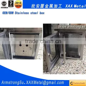 XAX76DB Non Standard Custom Made Two Layers Cabinet Enclosure 304 316 Ss304 Ss316 Sus304 Sus316 Ip65 Control Box thumbnail-1