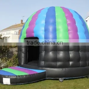 Inflatable Disco Dome Bounce Castle Bouncer Round Disco House Quality Choice thumbnail-2