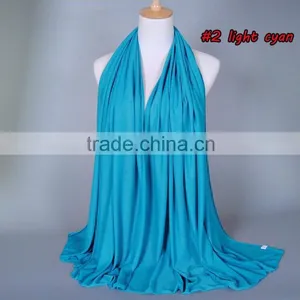Modal Jersey Solid Long Scarf for Muslim Scarf/ Hijab / Shawl thumbnail-2