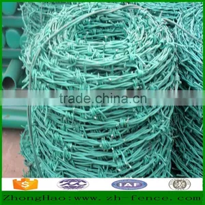 Factory Direct Sale Hot Dipped Galvanized/PVC Coated Barbed Wire Fence thumbnail-2