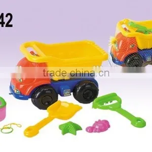Hot Sale Plastic Summer Truck For Kids,Net Bag Beach Toys Adult Sand Set thumbnail-1