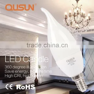 QUSUN LED Candle Light 2.5W Fluorescent Finish for Ambience Lighting thumbnail-1