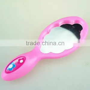 Three Sets- Hair Combs, Mirror Pink Hair Toiletry for Kids, Hair Brush thumbnail-3