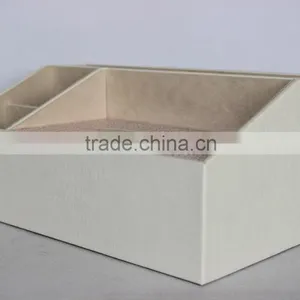 Home Decoration Faux Leather Tissue Box/Office Cardboard Napkin Box thumbnail-3