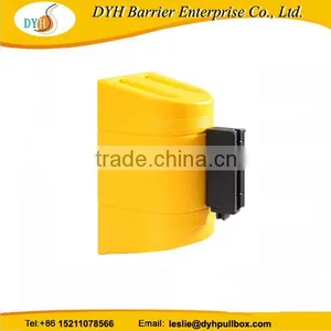 China Manufacturer Plastic 3m Wall Mounted Webbing Belt Barrier Retractable Belt Barrier for Wall thumbnail-2