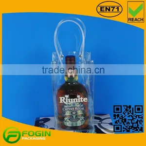 Transparent Plastic PVC Bag /PVC Ice Bag/ Cooler Bag With Handle thumbnail-2