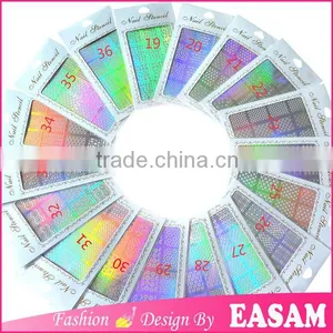 36 Designs Reusable Finger Nail Stencil,hot Nail Airbrush Stencil Quality Choice thumbnail-1