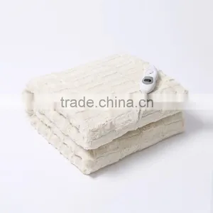 Microfiber Electric Heated Overblanket 130*180CM Full Size, Brushed PV Fur & Non-woven Fabric thumbnail-1