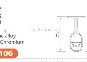 High Quality Alloy Furniture Hanging Rail/ Chrome Hanging Rail thumbnail-2