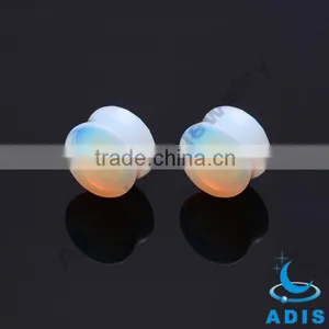 Fashion Piercing Jewelry Wholesale Charming Natual Opal Stone Plugs thumbnail-2