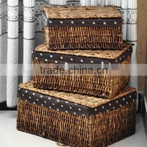 Storage Bakset for Bed Room,maize Woven Laundry Basket thumbnail-3