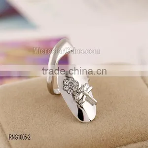 Hot French Design Personalized Women Gold and Silver Alloy Finger Rings thumbnail-3