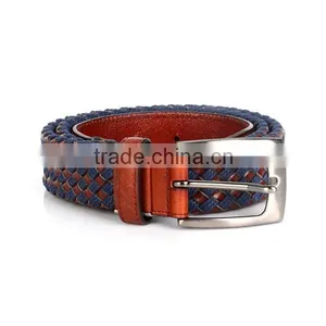 Hot Sell Genuine Leather Weaving Pin Belt Buckle Cow Leather Belt Mens thumbnail-2