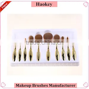 Haokey 10pcs Toothbrush Makeup Brush Set Use for BB Cream Foundation,lip,eyeshadow,eyebrow Quality Choice thumbnail-2
