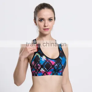 Wholesale Young Ladies Sexy Sportswear Sublimation Printed Gym Trainning Custom Wear Women's Sport Bra Quality Choice thumbnail-1