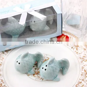 Wedding Favors Two Lovely Fishes Salt&Pepper Shakers thumbnail-3