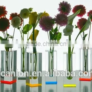 Clear Cylinder Acrylic Vase Crystal Vase thumbnail-1