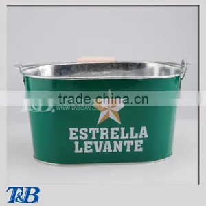 Galvanized Beer Cooler Ice Bucket thumbnail-2