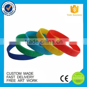 Cheap Custom Logo Silicone Rubber Wristbands thumbnail-3