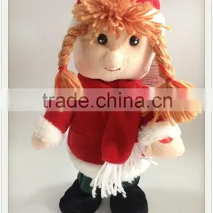 Christmas Gift Singing and Dancing Plush Boy and Girl Doll thumbnail-3