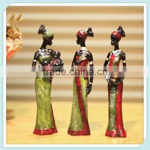 Creative Women Sculpture Africa Little Girl Figurine thumbnail-5
