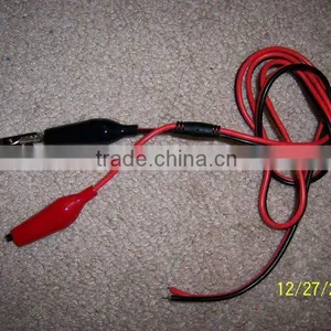 Small 43mm Crocodile Clips/Alligator Clips With 1 Meter Cable Wire Soft Testing Wire thumbnail-1