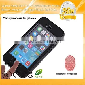 Black Fingerprint Recognition Shockproof Waterproof Phone Case for IPhone 6 4.7 Inch thumbnail-3